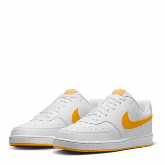 Nike Ниски Мъжки Маратонки Court Vision Low Trainers Mens Бяло/Злато Мъжки високи кецове