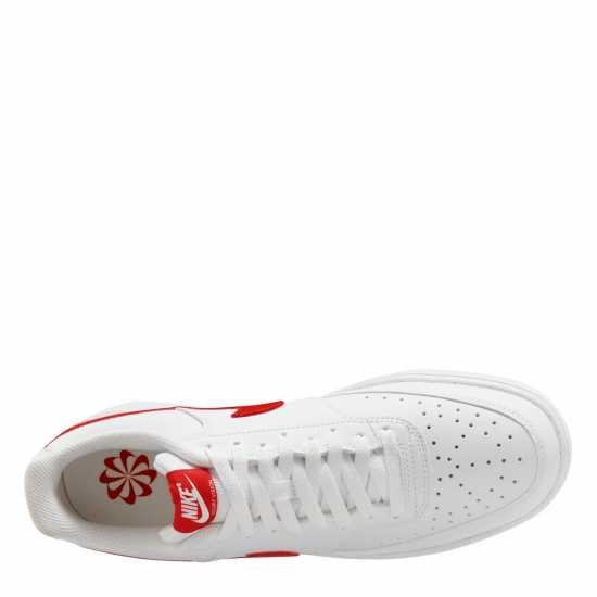 Nike Ниски Мъжки Маратонки Court Vision Low Trainers Mens White/Red Мъжки маратонки