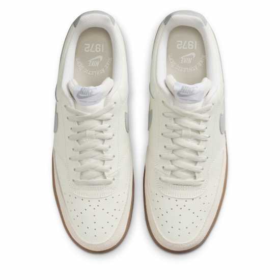 Nike Ниски Мъжки Маратонки Court Vision Low Trainers Mens Sail/Grey/Gum 