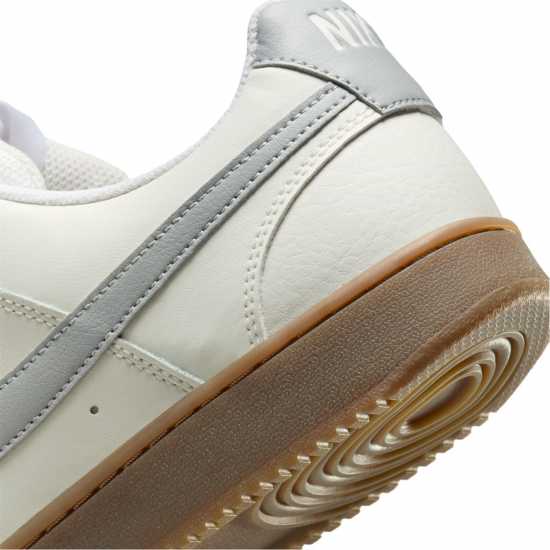 Nike Ниски Мъжки Маратонки Court Vision Low Trainers Mens Sail/Grey/Gum 