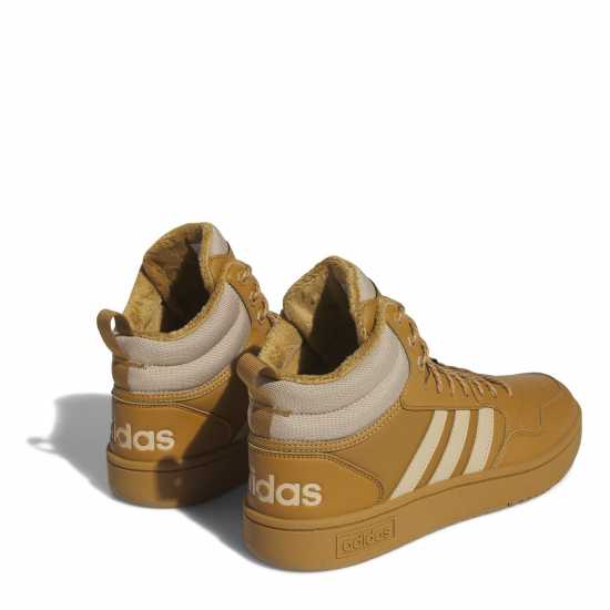 Adidas Hoops 3.0 Mid Lifestyle Basketball Classic Fur Lining Winterized Shoes магическо бежово Мъжки маратонки