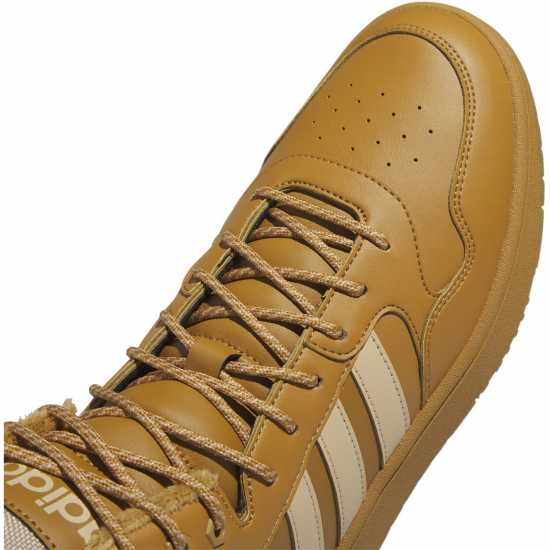 Adidas Hoops 3.0 Mid Lifestyle Basketball Classic Fur Lining Winterized Shoes магическо бежово Мъжки маратонки