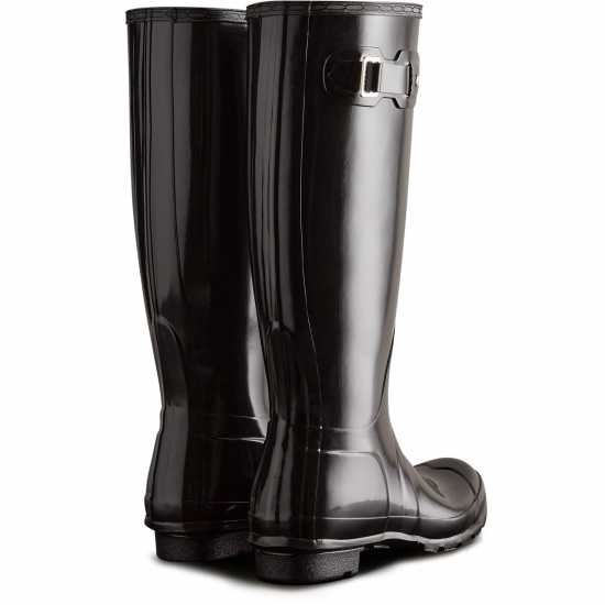 Hunter Original Glossy Tall Wellies Черно глянце 