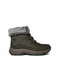 Skechers Fold Over Faux Fur Heavy Mesh Lace Snow Boots Womens  Ботуши за сняг