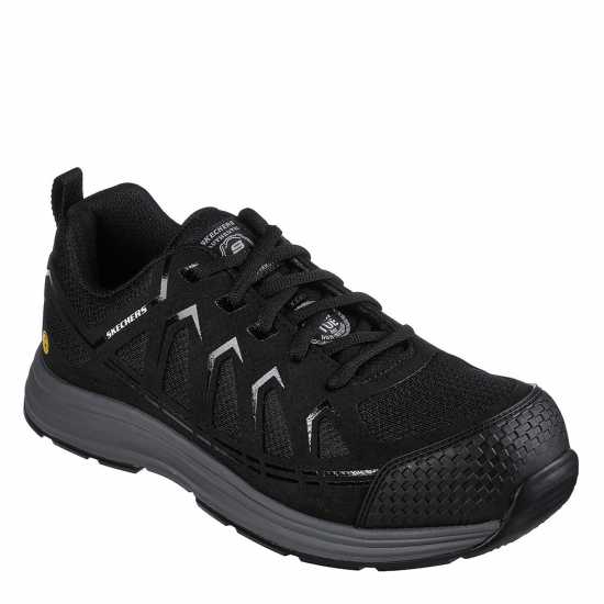 Skechers Lace Up Athletic W Composite Toe Steel Cap Boots Mens Черно 