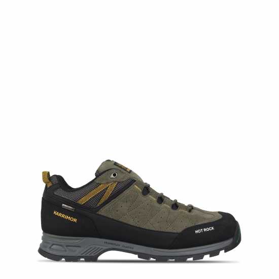 Karrimor Hot Rock Mens Low Walking Shoes Хаки/Жълто 