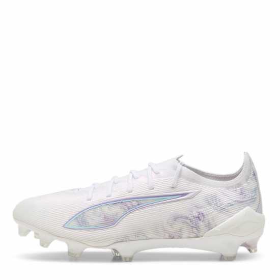 Puma Ultra 5 Ultimate Womens Firm Ground Football Boots Бяло/Черно/Лилаво 