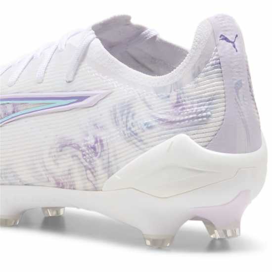 Puma Ultra 5 Ultimate Womens Firm Ground Football Boots Бяло/Черно/Лилаво 