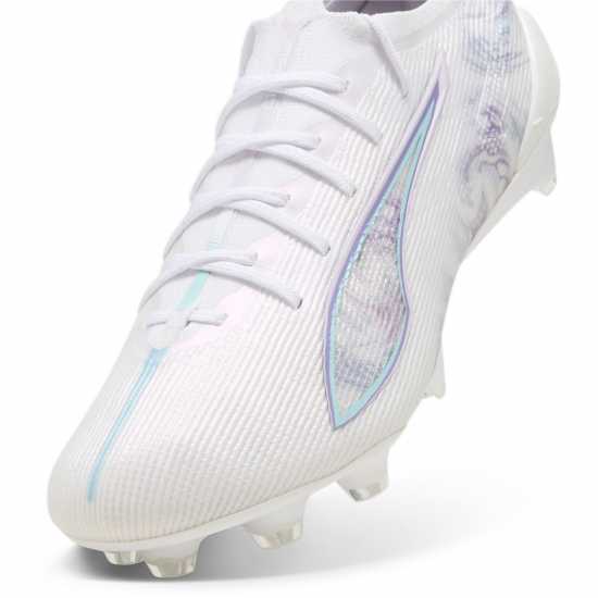 Puma Ultra 5 Ultimate Womens Firm Ground Football Boots Бяло/Черно/Лилаво 