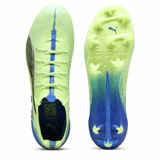 Puma Ultra 5 Ultimate Womens Firm Ground Football Boots Зелено/Бяло/Синьо 