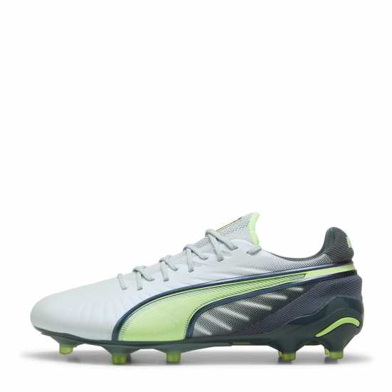 Puma King Ultimate Womens Firm Ground Football Boots Сиво/Жълто 