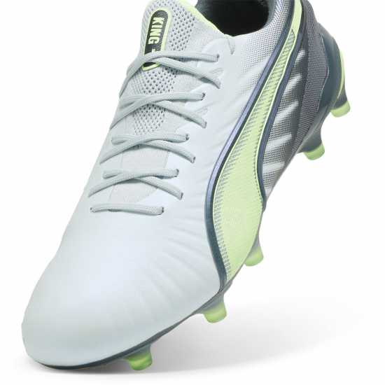 Puma King Ultimate Womens Firm Ground Football Boots Сиво/Жълто 