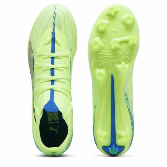 Puma Ultra 5 Match Womens Firm Ground Football Boots Зелено/Бяло/Синьо 