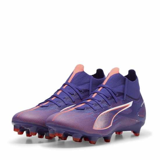 Puma Ultra 5 Match Womens Firm Ground Football Boots Лилаво/Бяло/Оранжево 