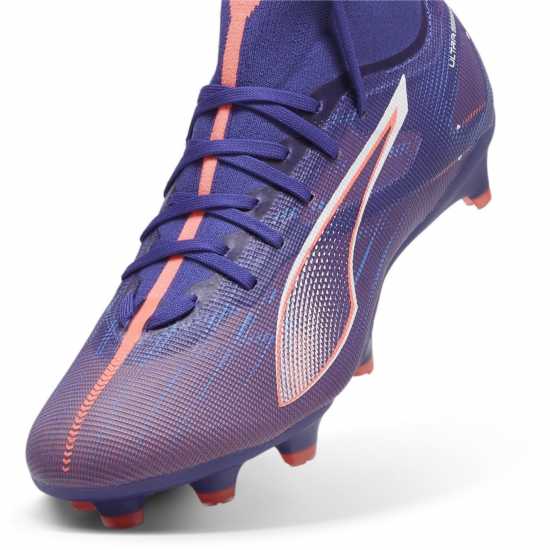 Puma Ultra 5 Match Womens Firm Ground Football Boots Лилаво/Бяло/Оранжево 