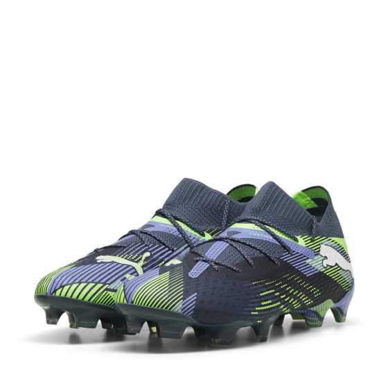 Puma Future 7 Ultimate Womens Firm Ground Football Boots Сиво/Бяло/Зелено Формула Пакет