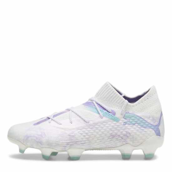 Puma Future 7 Ultimate Womens Firm Ground Football Boots Бяло/Черно/Лилаво Формула Пакет