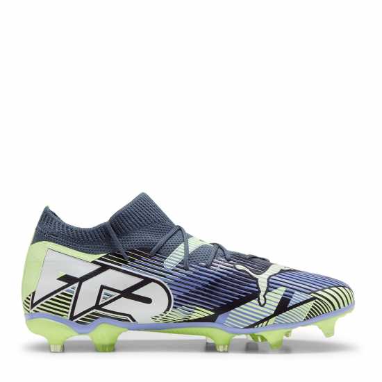 Puma Future 7 Match Womens Firm Ground Football Boots Сиво/Бяло/Зелено Формула Пакет