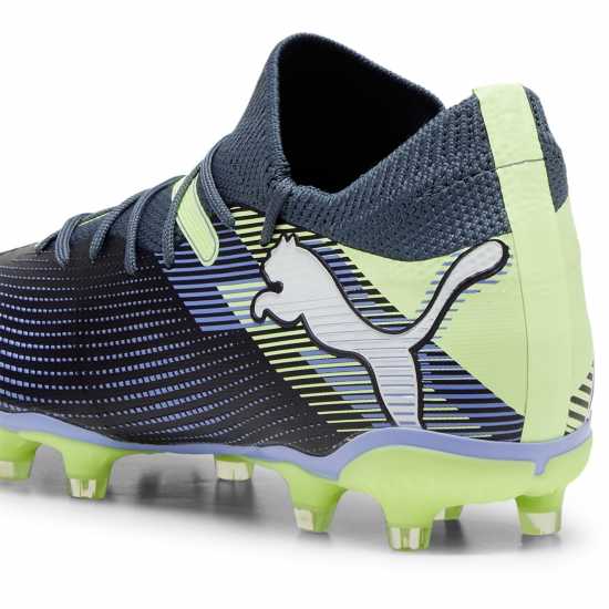 Puma Future 7 Match Womens Firm Ground Football Boots Сиво/Бяло/Зелено Формула Пакет