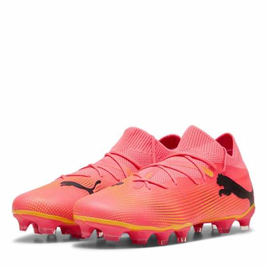 Puma Future 7 Match Womens Firm Ground Football Boots Оранжево/Черно Формула Пакет