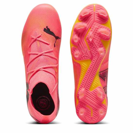 Puma Future 7 Match Womens Firm Ground Football Boots Оранжево/Черно Формула Пакет