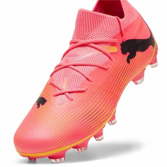 Puma Future 7 Match Womens Firm Ground Football Boots Оранжево/Черно Формула Пакет