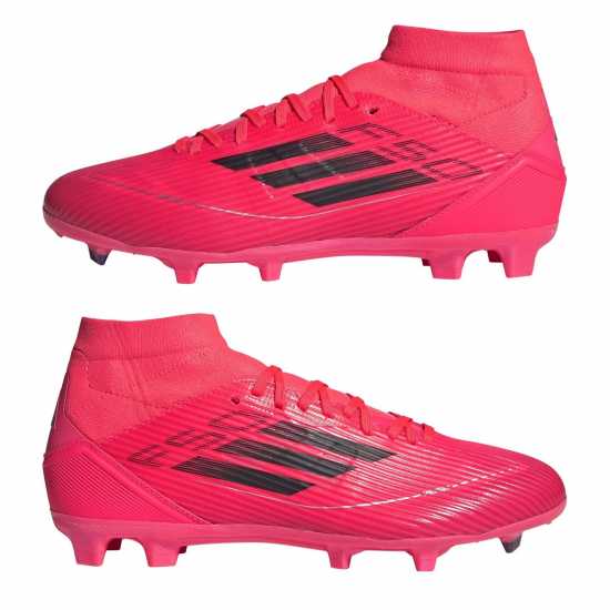 Adidas F50 League Mid-Cut Womens Firm Ground Football Boots Розово/Черно 