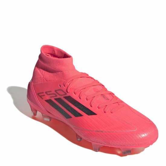 Adidas F50 Pro Mid-Cut Womens Firm Ground Football Boots Турбо/Черно/Платина 