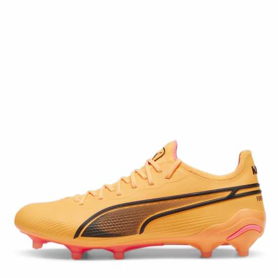 Puma Мъжки Футболни Бутонки King Ultimate Firm Ground Womens Football Boots Залез/Черен 