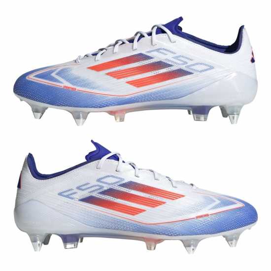 Adidas F50 Elite Soft Ground Football Boots Бяло/Червено/Синьо 