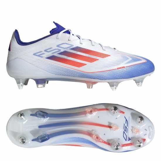 Adidas F50 Elite Soft Ground Football Boots Бяло/Червено/Синьо 