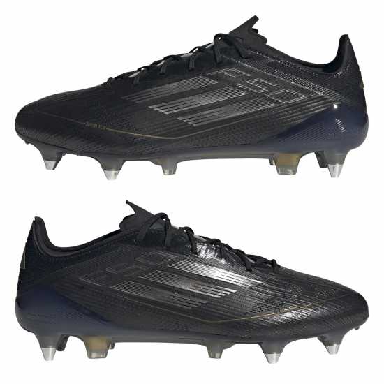 Adidas F50 Elite Soft Ground Football Boots Черно/сребро Мъжки футболни бутонки