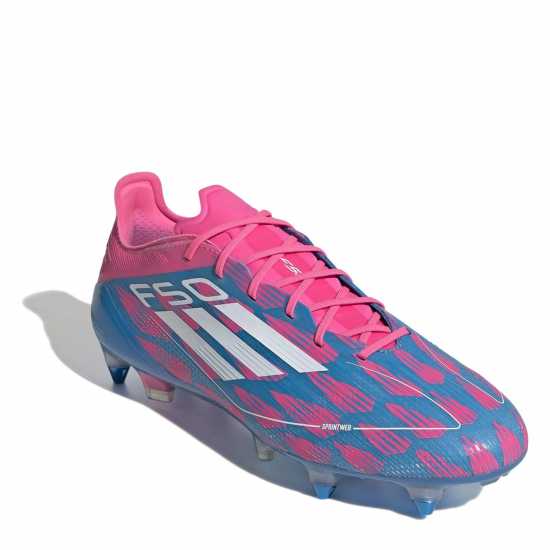 Adidas F50 Elite Soft Ground Football Boots Синьо/Розово 