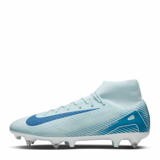 Nike Zoom Mercurial Superfly 10 Academy Soft Ground Football Boots Синьо/Балтийско 