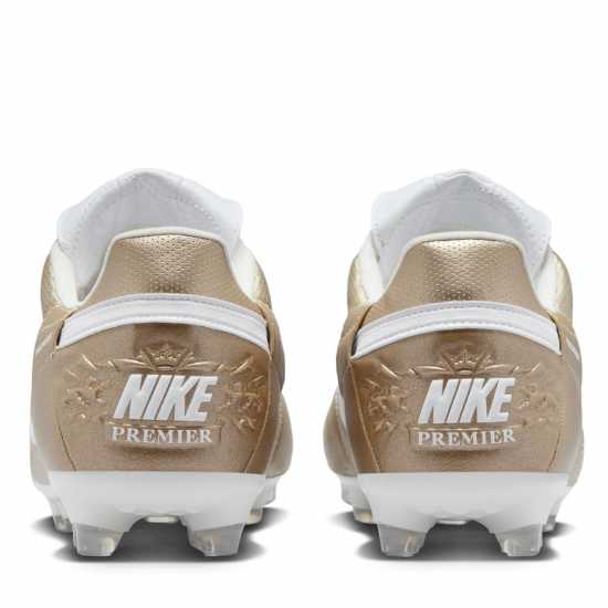 Nike Premier 3 Firm Ground Football Boots Злато/Бяло Мъжки футболни бутонки