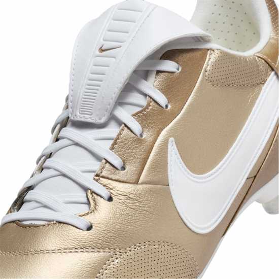 Nike Premier 3 Firm Ground Football Boots Злато/Бяло Мъжки футболни бутонки