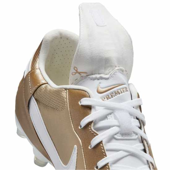 Nike Premier 3 Firm Ground Football Boots Злато/Бяло Мъжки футболни бутонки