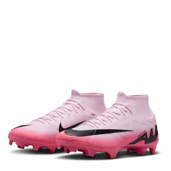 Nike Mercurial Superfly 9 Academy Firm Ground Football Boots Pink/Black Мъжки футболни бутонки