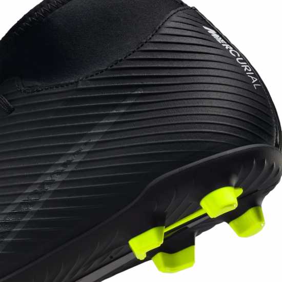 Nike Mercurial Superfly Club Firm Ground Football Boots Черно/Сиво/Бяло Футболни стоножки