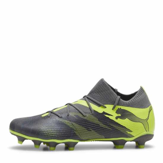 Puma Future 7 Match Rush Firm Ground Football Boots Сиво/Лайм Футболни стоножки