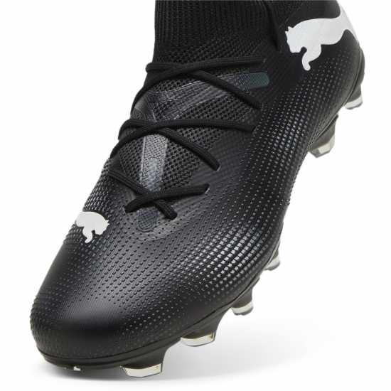 Puma Future 7 Match Rush Firm Ground Football Boots Черно/Бяло Футболни стоножки