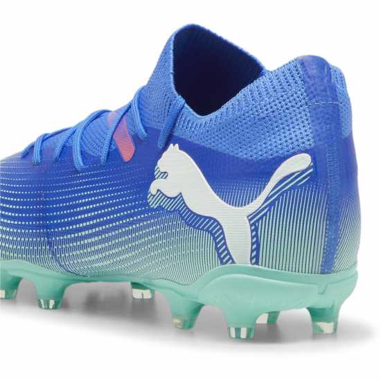 Puma Future 7 Match Rush Firm Ground Football Boots Синьо/Бяло/Зелено Футболни стоножки