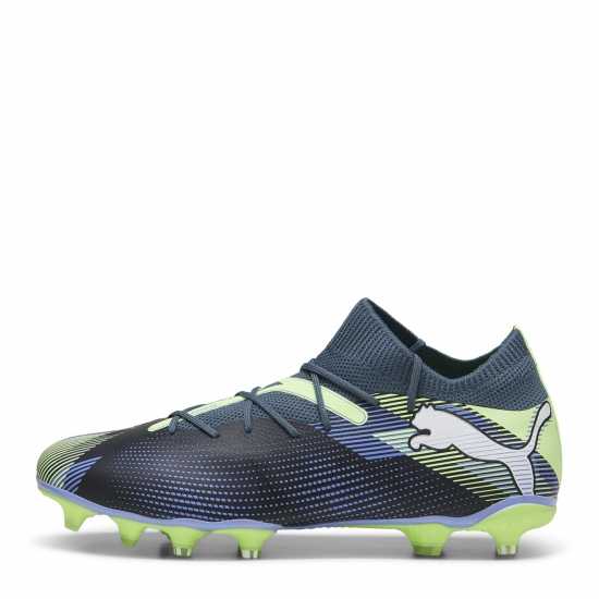 Puma Future 7 Match Rush Firm Ground Football Boots Сиво/Бяло/Зелено 