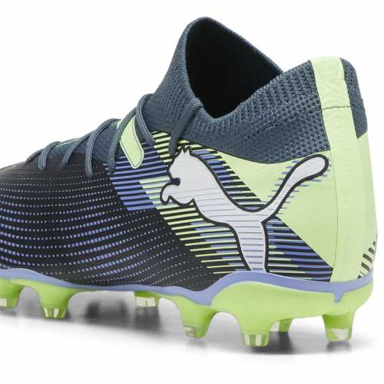 Puma Future 7 Match Rush Firm Ground Football Boots Сиво/Бяло/Зелено 