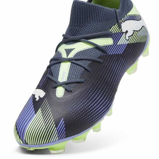 Puma Future 7 Match Rush Firm Ground Football Boots Сиво/Бяло/Зелено 