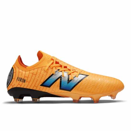 New Balance Furon V7+ Pro Firm Ground Football Boots Оранжево/ Сребърно 