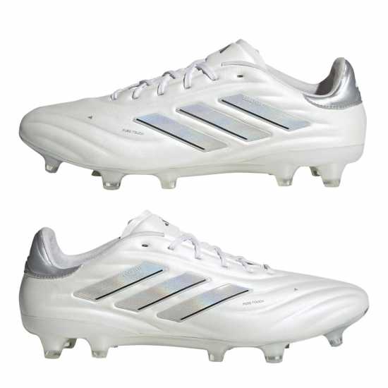 Adidas Copa Pure Elite Firm Ground Football Boots White/Silver Мъжки футболни бутонки