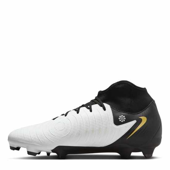 Nike Phantom Luna Ii Academy Firm Ground Football Boots Бяло/Черно/Злато Футболни стоножки