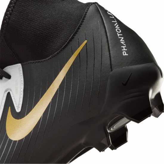 Nike Phantom Luna Ii Academy Firm Ground Football Boots Бяло/Черно/Злато Футболни стоножки