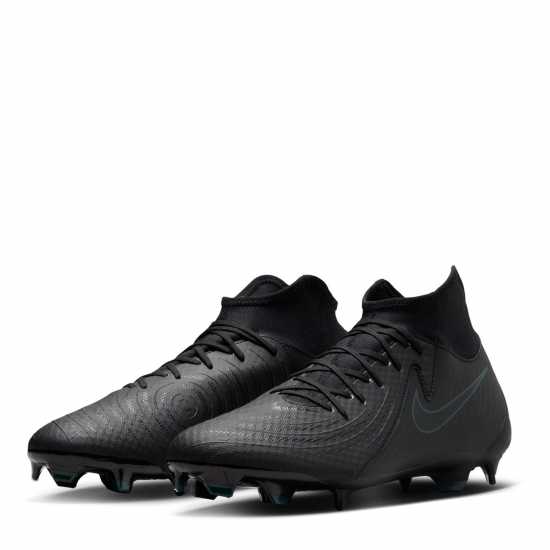 Nike Phantom Luna Ii Academy Firm Ground Football Boots Черно/Зелено Футболни стоножки